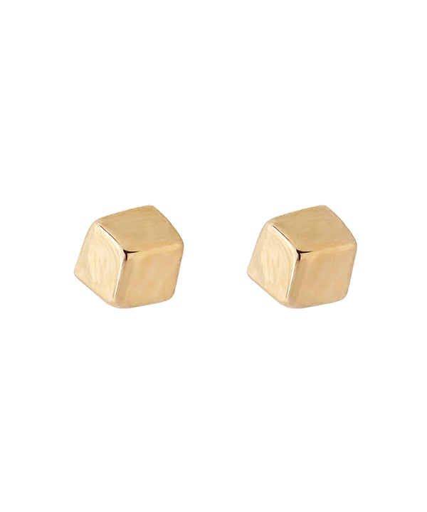 Cube Mini Earrings [K10][Basic]