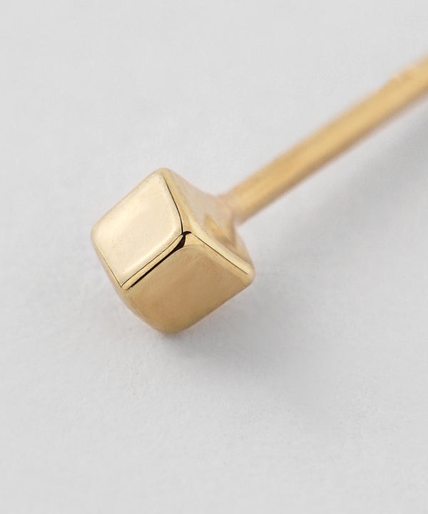 Cube Mini Earrings [K10][Basic]