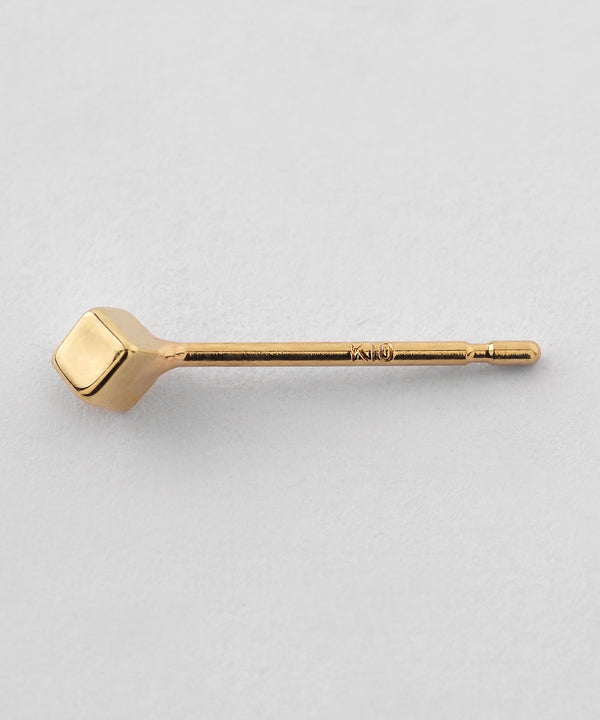 Cube Mini Earrings [K10][Basic]