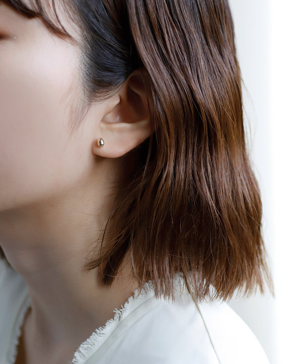 オーバルピアス[K10]][Basic]