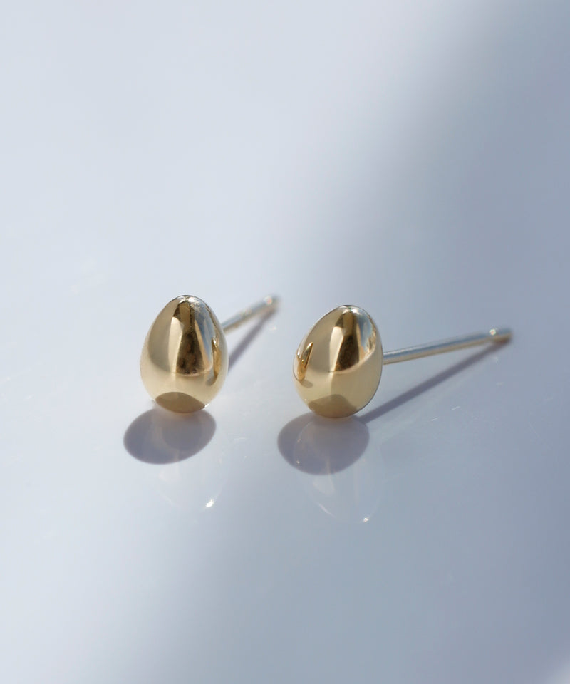 Oval earrings [K10] [Basic]