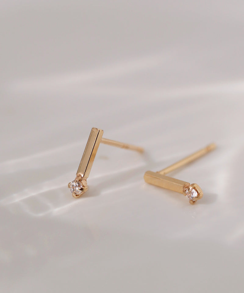 ビジュー×バーピアス[K10][Basic]