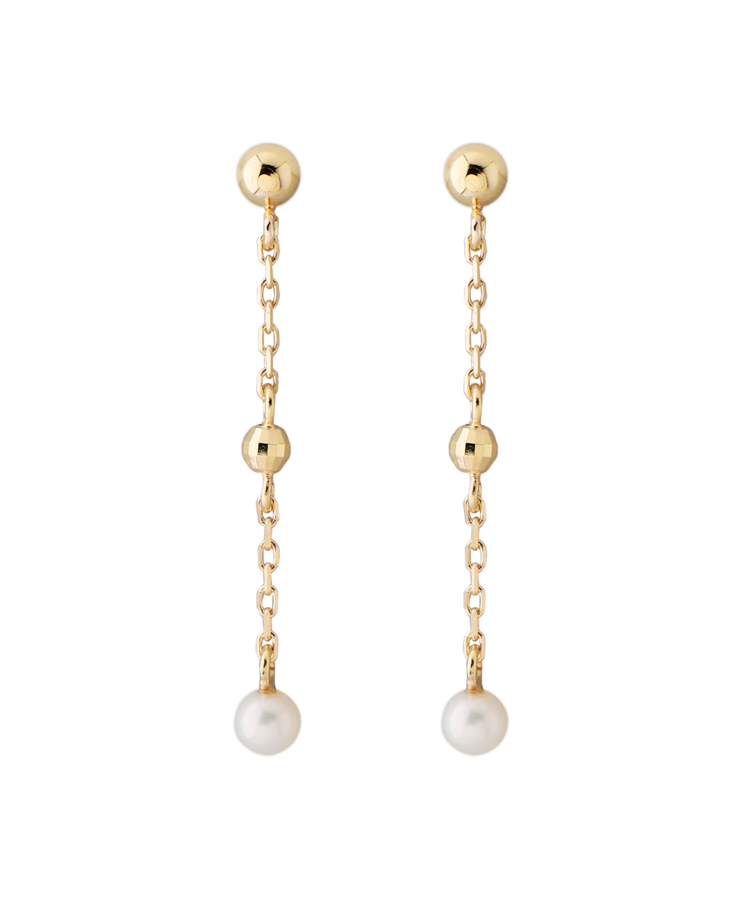 mimi33 チェーンピアス[K10][Basic] ゴールド ◇nano・universe◇K10