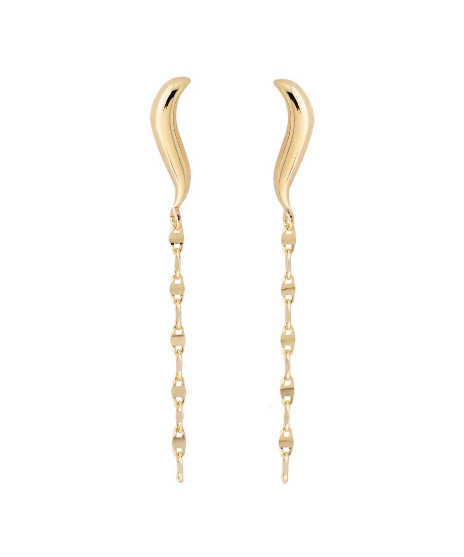 mimi33】チェーンピアス[K10][Basic]｜アネモネ・シエナロゼ・ミミサン