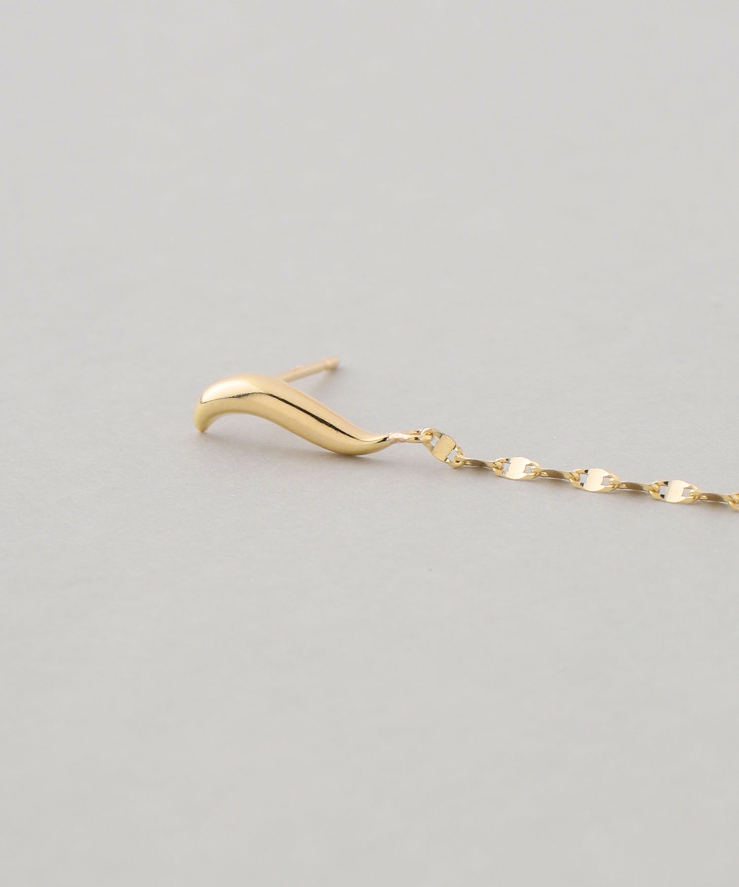 mimi33】チェーンピアス[K10][Basic]｜アネモネ・シエナロゼ・ミミサン