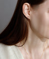 Freshwater pearl back-catch earrings [K10][Basic]