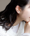 パールアシメピアス[K10][Basic]