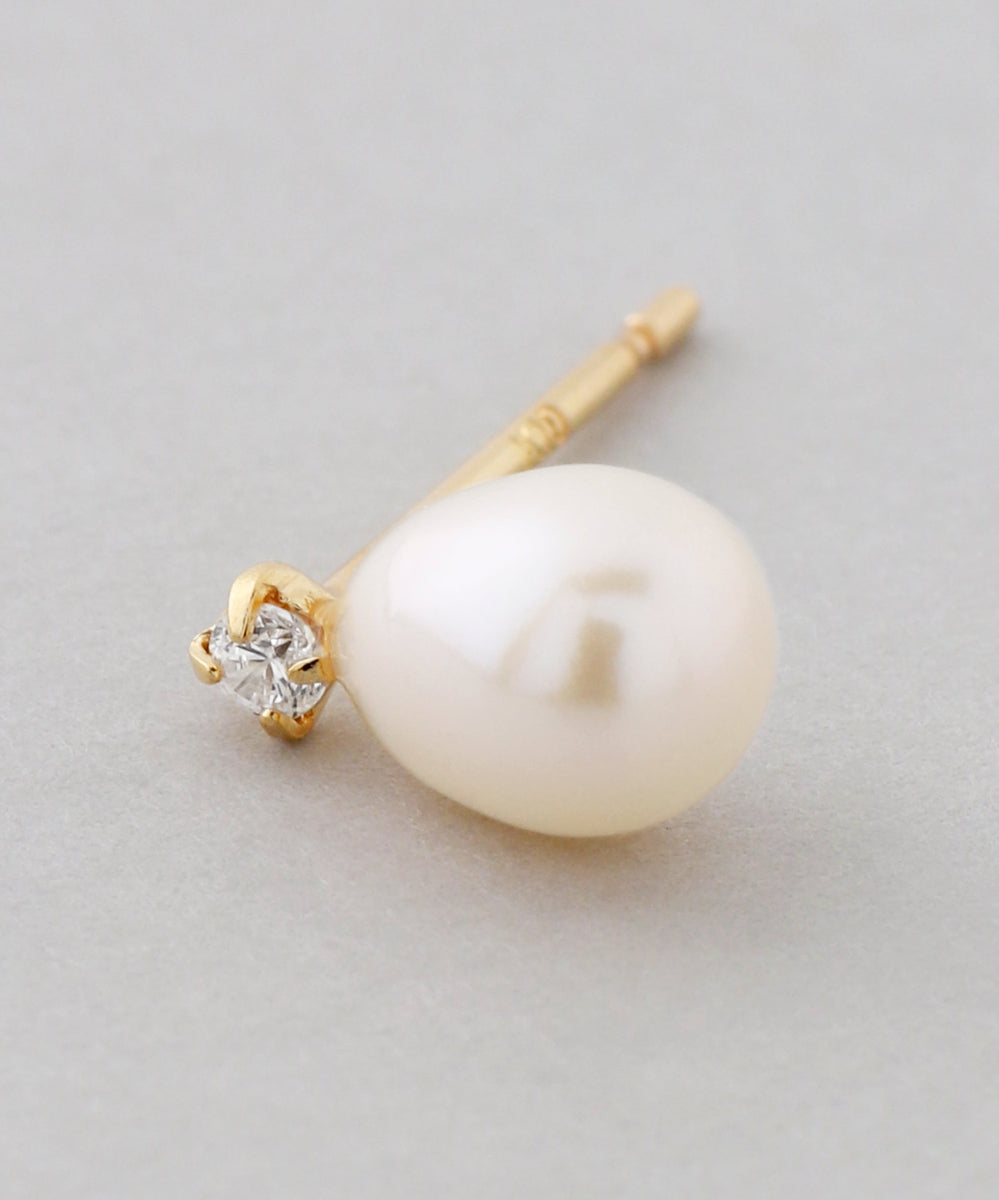 [mimi33] Bijou and Freshwater Pearl Earrings [K10][Basic] | Anemone ...