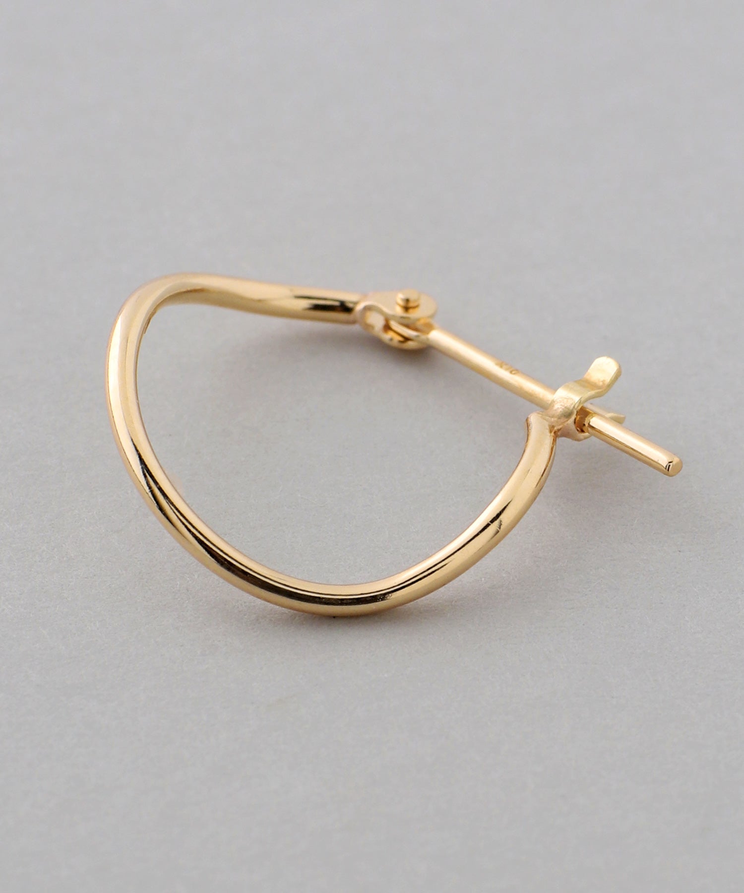 mimi33】ニュアンスフープピアス[K10][Basic]｜アネモネ