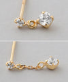 ビジューアシメピアス[K10][Basic]
