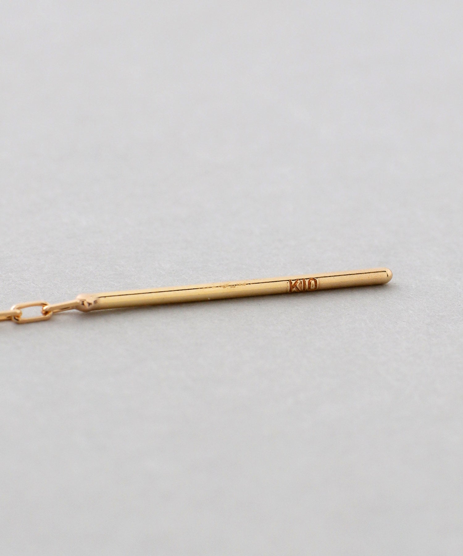 mimi33】チェーンアメリカンピアス[K10][Basic]｜アネモネ・シエナロゼ