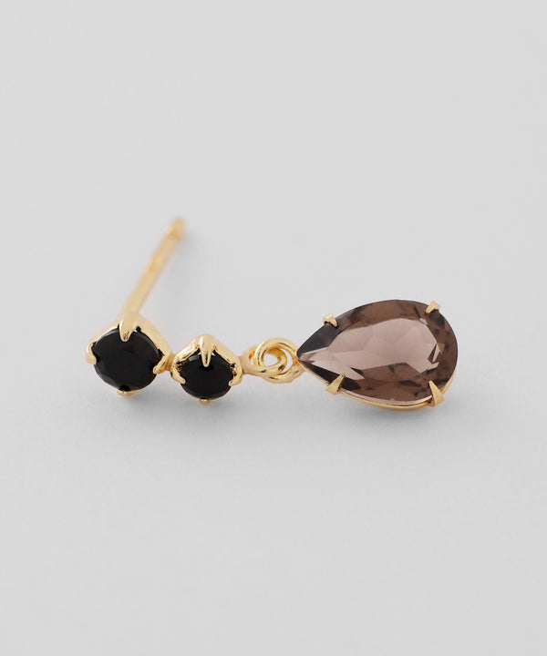 Natural stone drop earrings [K10][Basic]