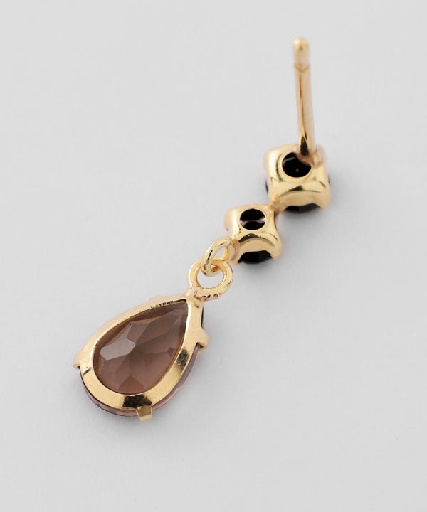 Natural stone drop earrings [K10][Basic]