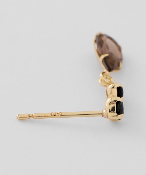 Natural stone drop earrings [K10][Basic]