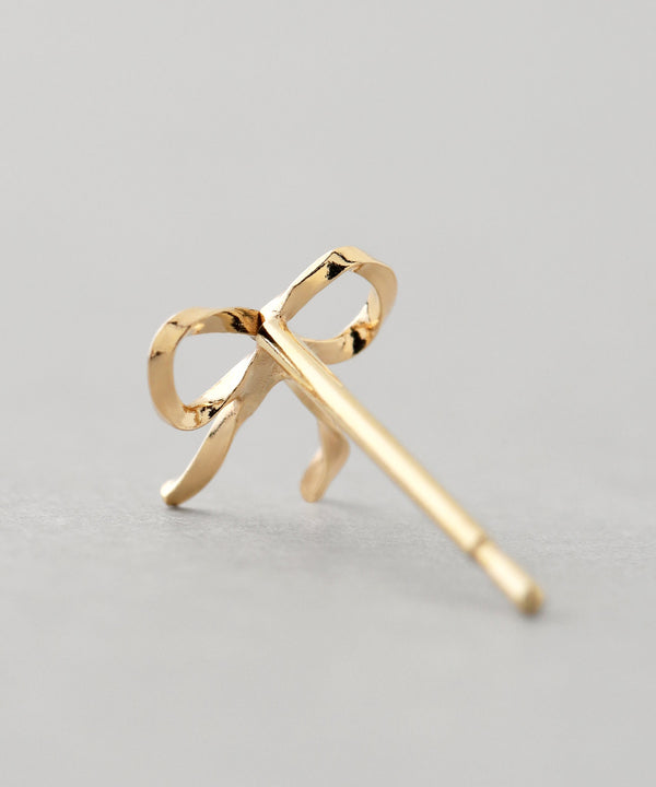 リボンピアス[K10][Basic]
