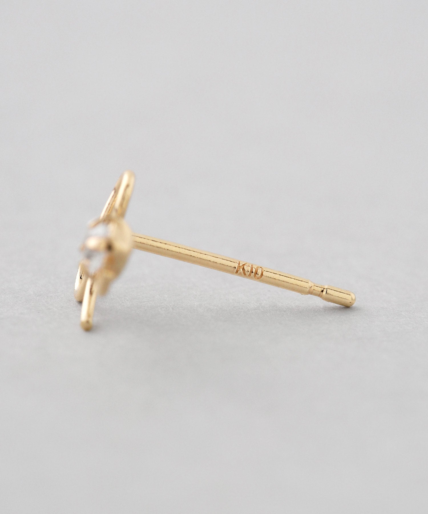 mimi33】ビジューリボンピアス[K10][Basic]｜アネモネ