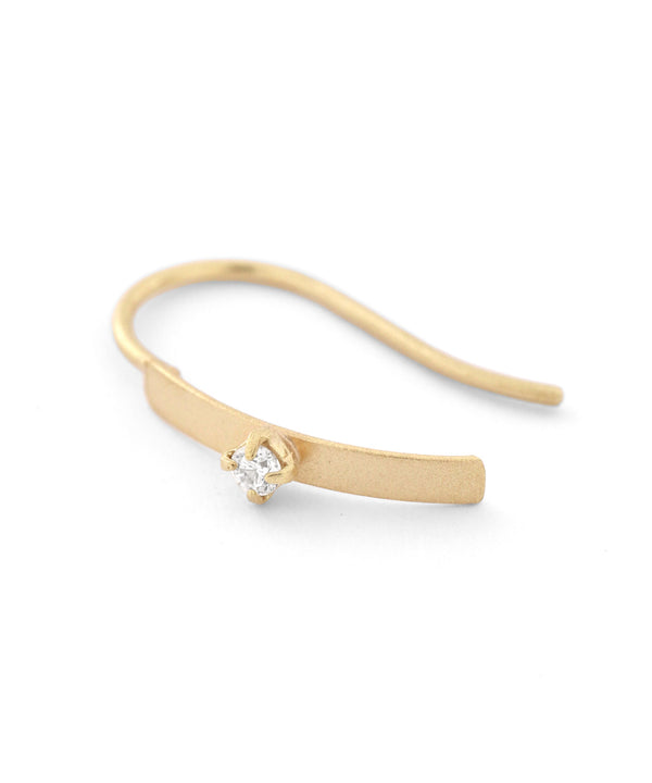 Bijou x Curl Line Hook Earrings [K10][Basic]