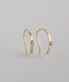 Bijou x Curl Line Hook Earrings [K10][Basic]