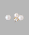Pearl x Bijou Asymmetric Earrings [K10][Basic]
