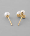 Pearl x Bijou Asymmetric Earrings [K10][Basic]