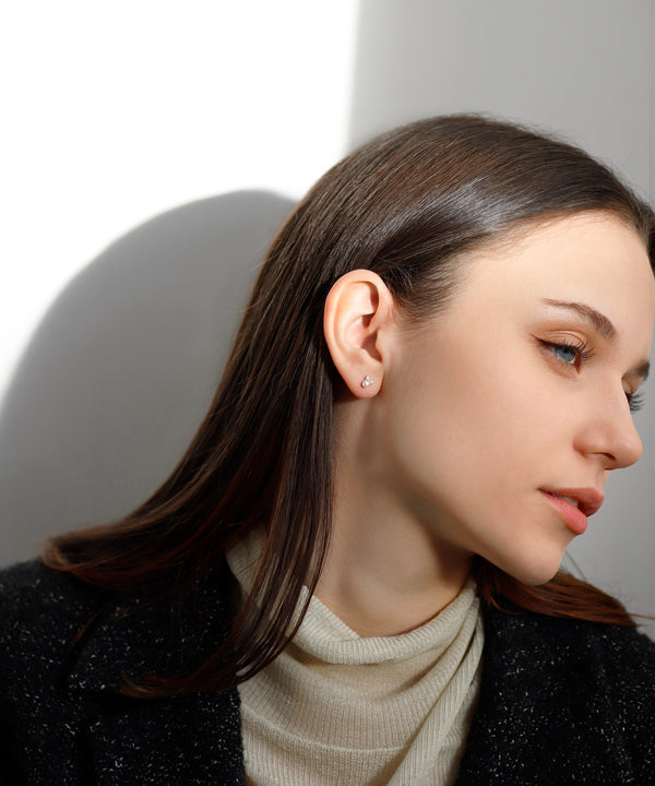 Pearl x Bijou Asymmetric Earrings [K10][Basic]