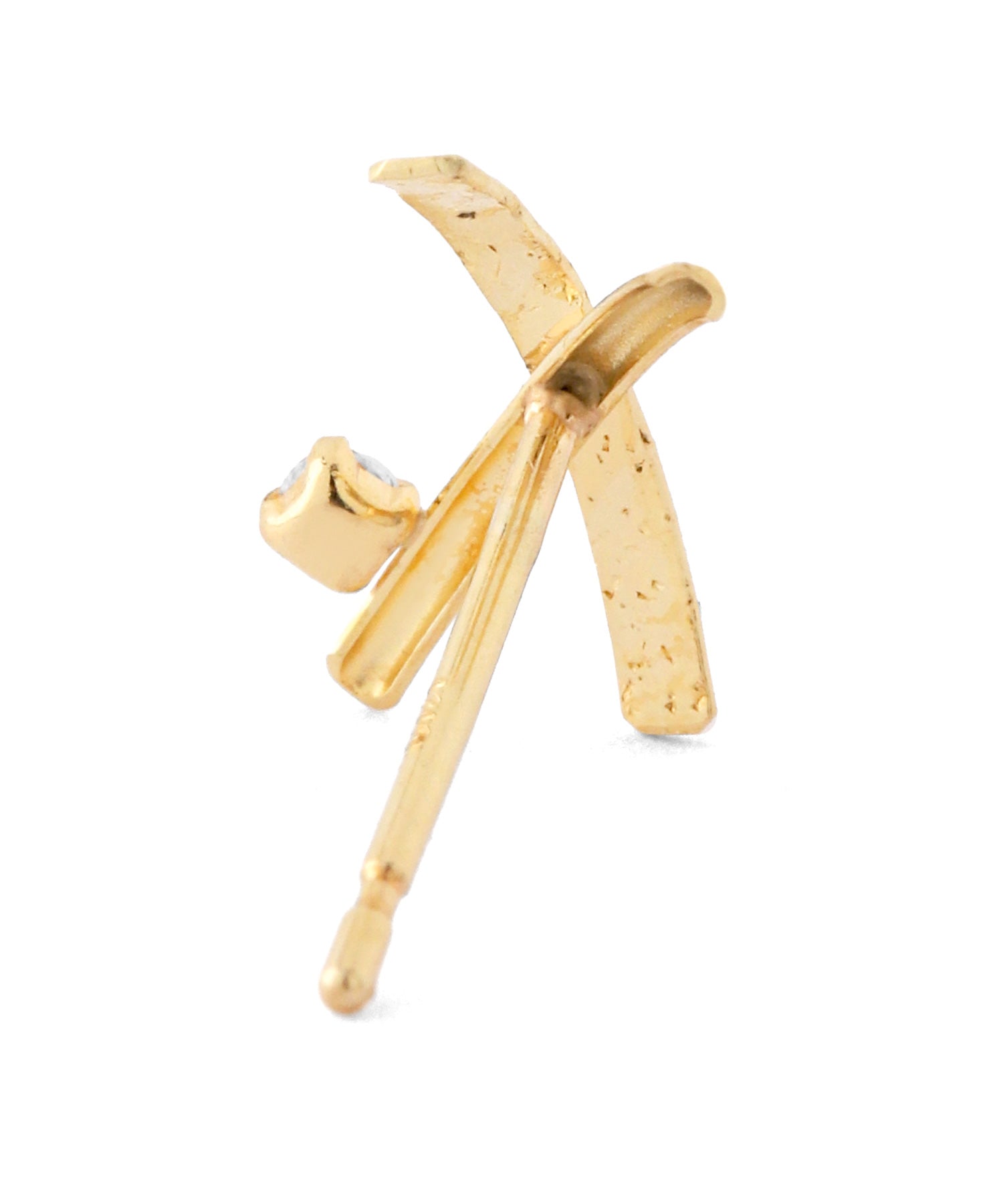 mimi33] Bijou x Cross Line Earrings [K10][Basic] | Anemone, Sienna