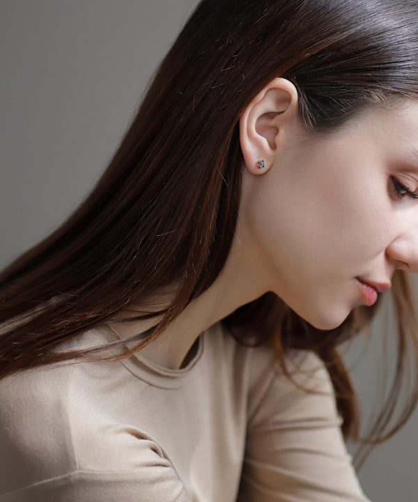 Natural stone earrings [K10][Basic]