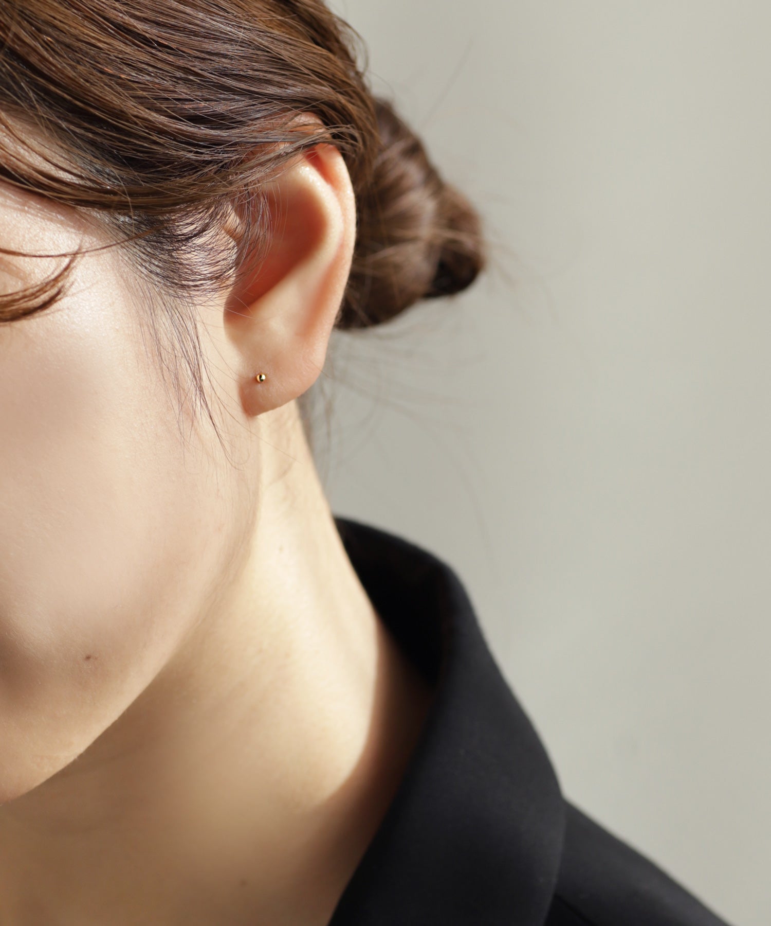 mimi33】スフィアピアス[K18][Basic]｜アネモネ・シエナロゼ・ミミサン