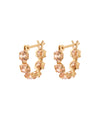 カラービジューフープピアス[K10][Basic]