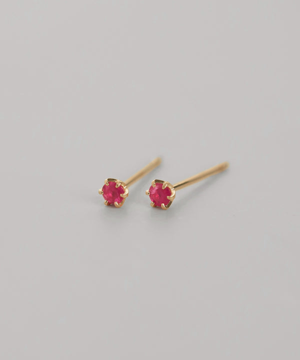 天然石ピアス[K10][Basic]