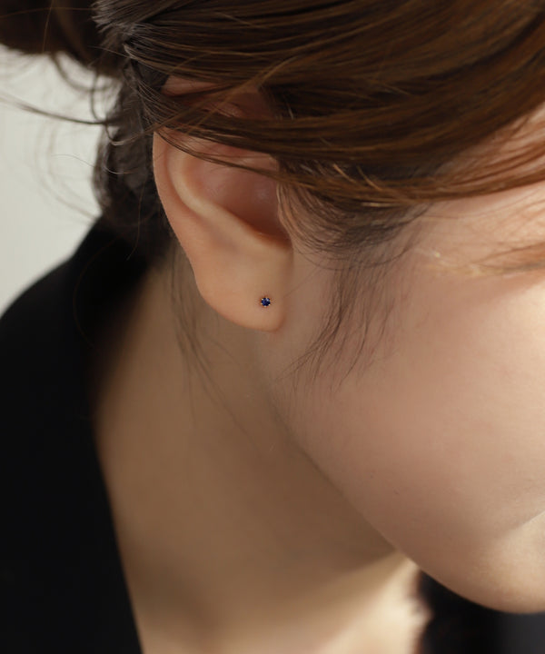 天然石ピアス[K10][Basic]