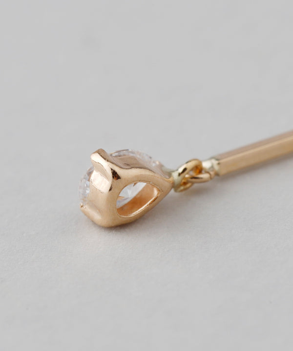 ビジュー×バーピアス[Basic][K10]
