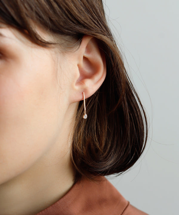 ビジュー×バーピアス[Basic][K10]