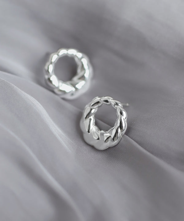 デザインサークルピアス[silver925]