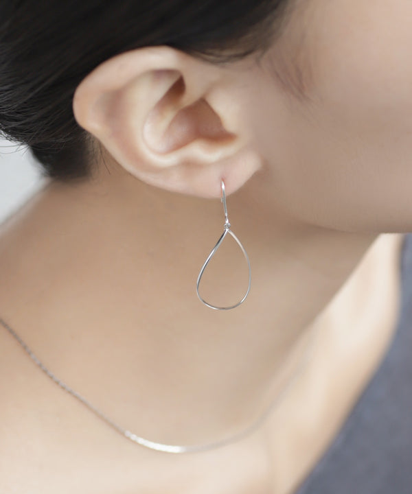 ドロップラインフックピアス[silver925]