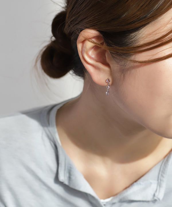 天然石耳環[銀925][基本款]