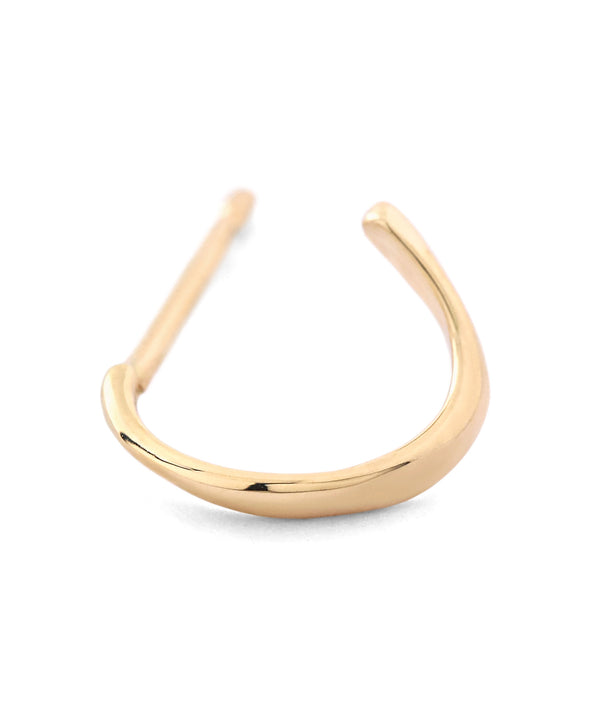 カールラインフープピアス[K10][Basic]