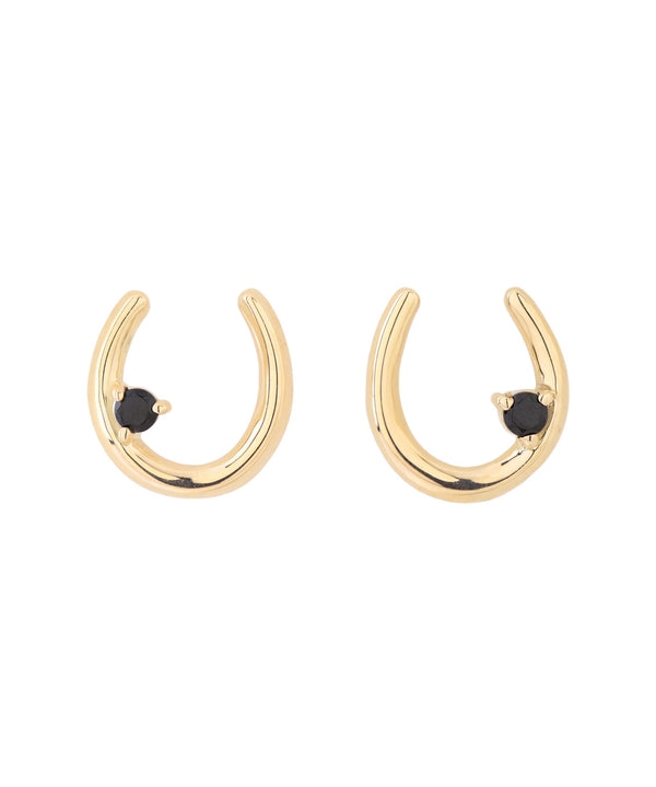 ビジュー×ホースシューピアス[K10][Basic]