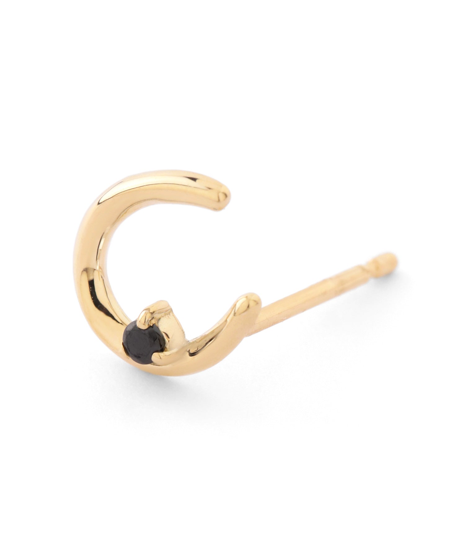 mimi33】ビジュー×ホースシューピアス[K10][Basic]｜アネモネ