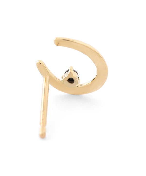 ビジュー×ホースシューピアス[K10][Basic]