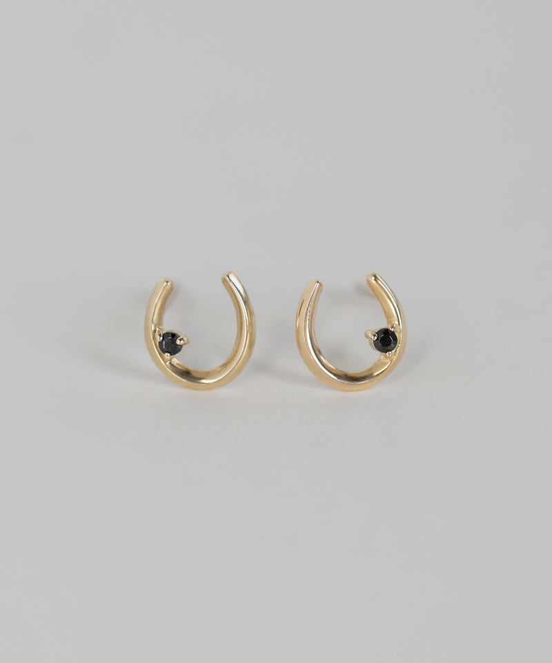 ビジュー×ホースシューピアス[K10][Basic]