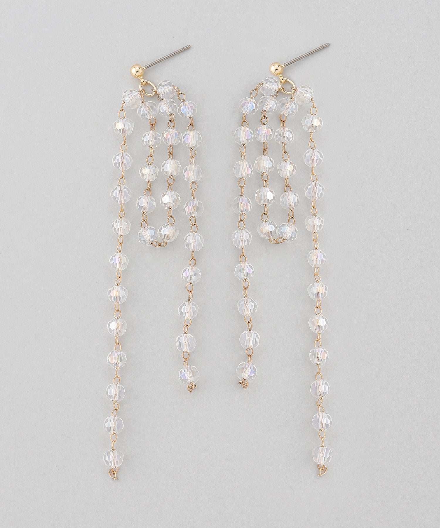 MICHIRU パール　ロングピアス　個性的 MICHIRU パール ロングピアス 個性的 揺めき繊細ラインのパール