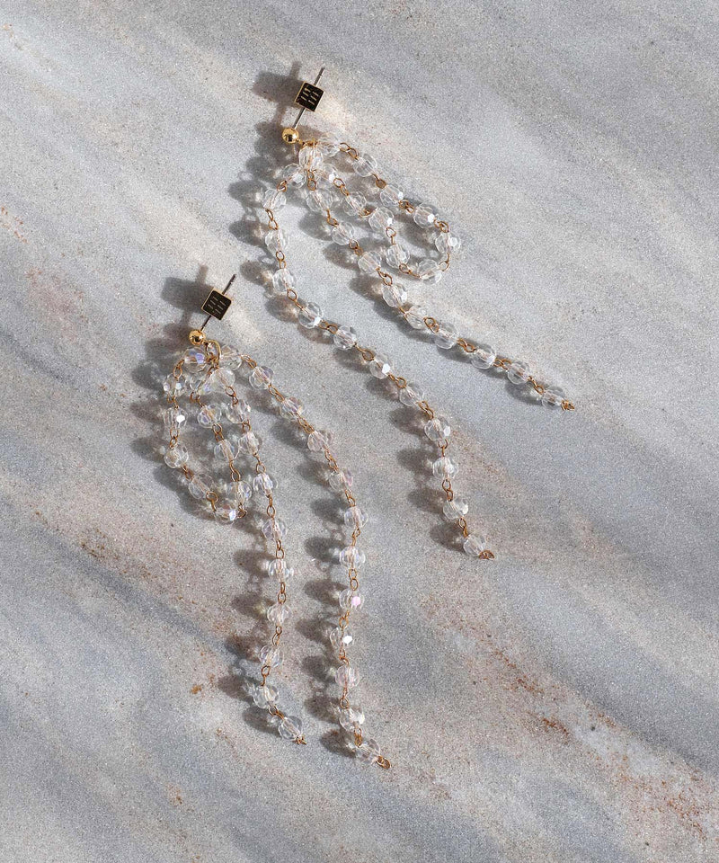 Beaded long earrings [Ownideal]