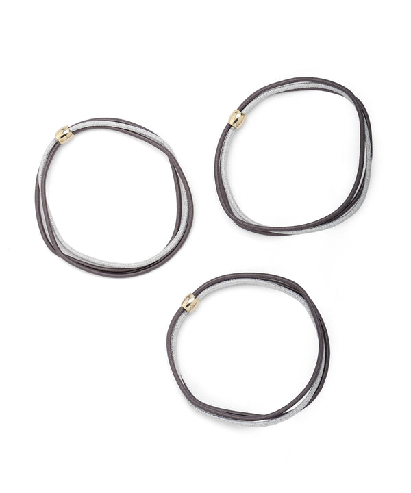 ANEMONE】くすみカラー×ラメの3連ヘアゴム[3個セット]｜SANPO ONLINE