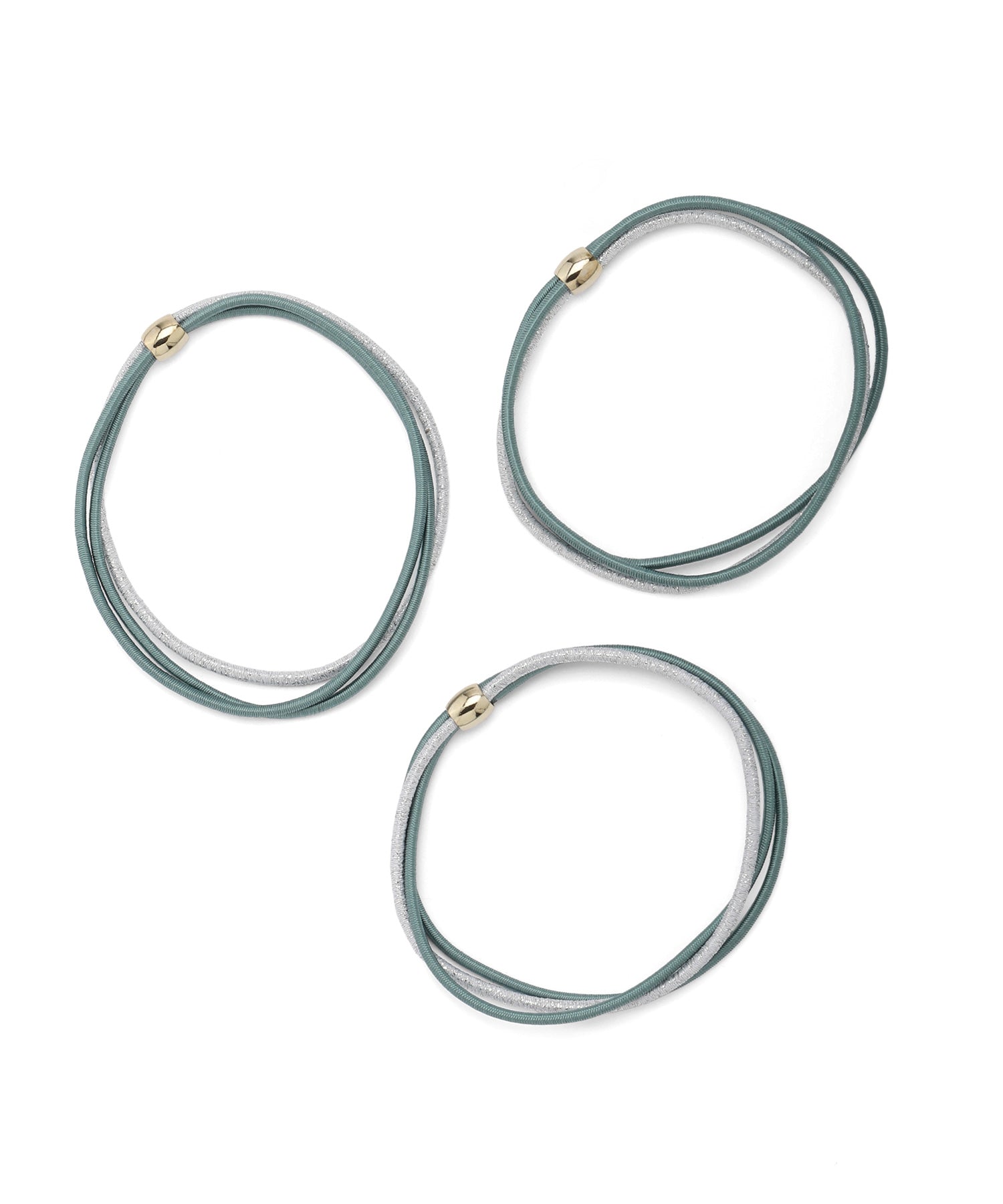 ANEMONE】くすみカラー×ラメの3連ヘアゴム[3個セット]｜SANPO ONLINE