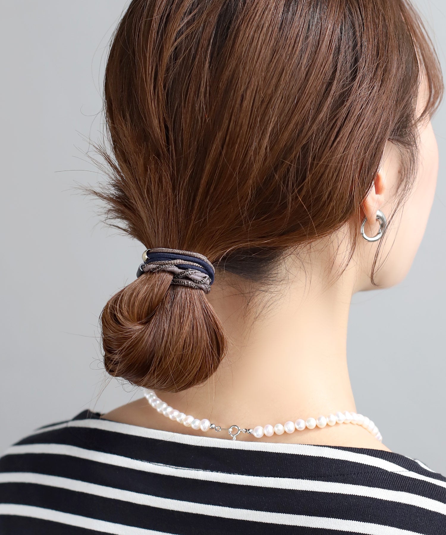 ANEMONE】ラメ×ツイストデザインヘアゴム[3本セット]｜SANPO ONLINE