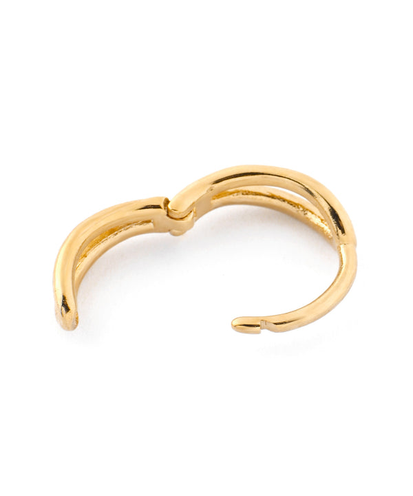 Double Line Mini Hoop Earrings