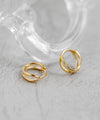 Double Line Mini Hoop Earrings
