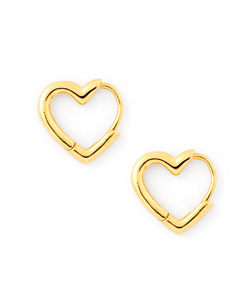 Heart Metal Line Earrings