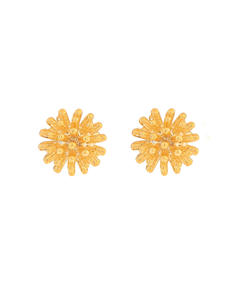 Metal flower earrings